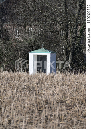 Prayer house on the Stations of the Cross at Gut Dyckhof in Meerbusch, Germany 110209712