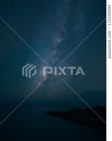 Milky Way over the lake 110209994