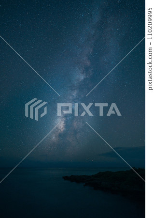 Milky Way over the lake 110209995