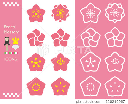 桃花簡單圖示集 110210967