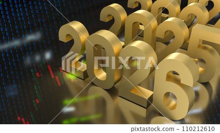 The 2026 year for Business concept 3d rendering. The 2026 year for Business concept 3d rendering. 110212610