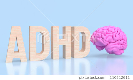 The ADHD for medical or education concept 3d rendering. 110212611