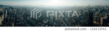 Aerial panoramic view of landscape in Guangzhou city, China 110213541