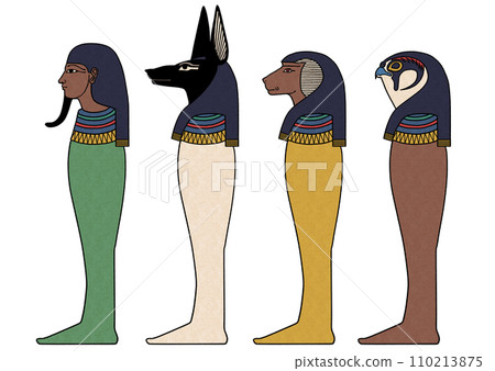 埃及神話：荷魯斯的四個兒子 110213875