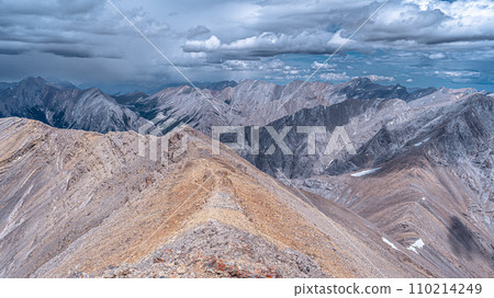 Landscape seen from inside the mountain Climbing Landscape seen from inside the mountain Climbing 110214249