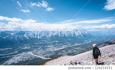 Landscape seen from inside the mountain Climbing 110214251