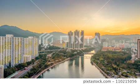 Downtown cityscape at dusk with skyline, bridge Dec 24 2023 Downtown cityscape at dusk with skyline, bridge Dec 24 2023 110215056