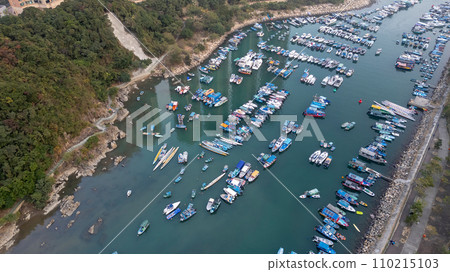 Jan 1 2024 Tiu Keng Leng Pier at hong kong 110215103