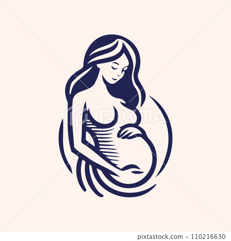 Pregnancy logo Design Vector, woman pregnant Idea logo design inspiration 110216630