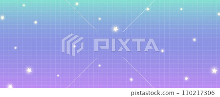 Checkered gradient background with stars. Pastel holographic kawaii backdrop. Abstract vector purple squared wallpaper. Checkered gradient background with stars. Pastel holographic kawaii backdrop. Abstract vector purple squared wallpaper. 110217306