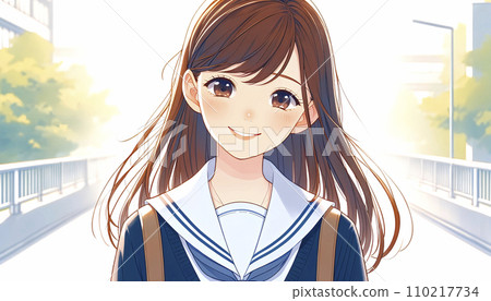 AI image of high school girl 110217734