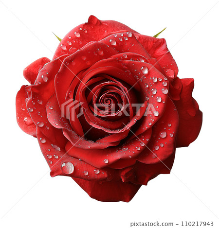 Red Rose on isolated background 110217943