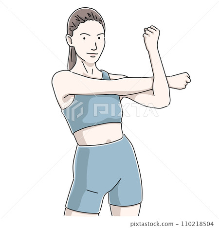 Women stretching 110218504