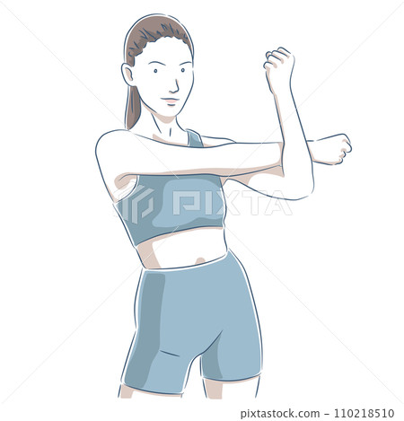 Women stretching Women stretching 110218510