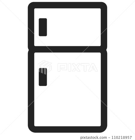 Illustration of smart refrigerator icon Illustration of smart refrigerator icon 110218957