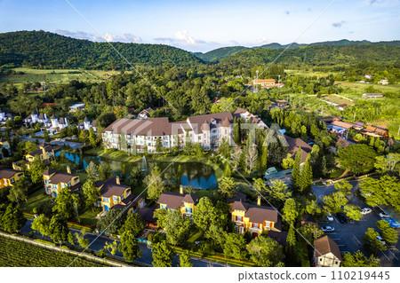 Khao yai european castle style in thailand 110219445