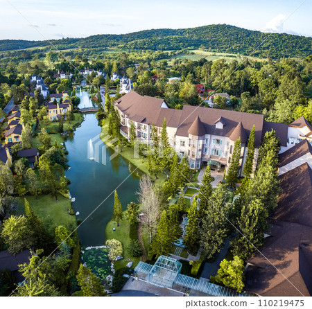 Khao yai european castle style in thailand 110219475