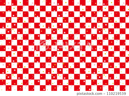 Checkered seamless background (red) Checkered seamless background (red) 110219539