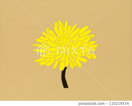 yellow flower illustration 110219554