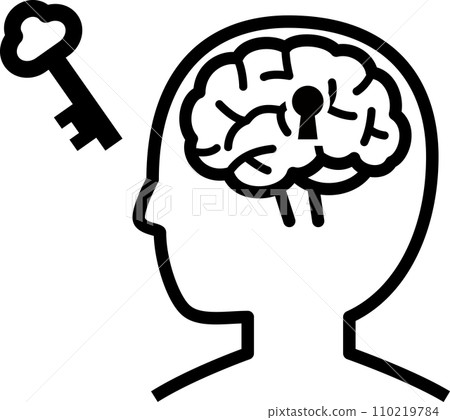 image of brain and key 110219784