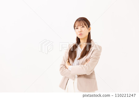 擔心的女商人肖像 110221247