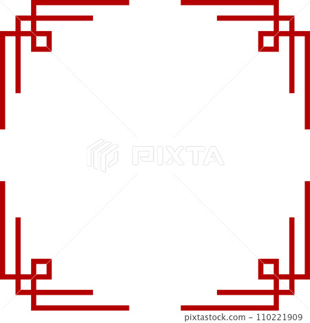 Chinese style simple frame red Chinese style simple frame red 110221909