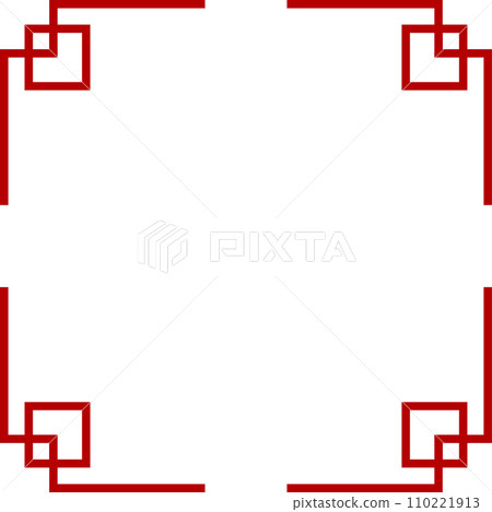 Chinese style simple frame red 110221913