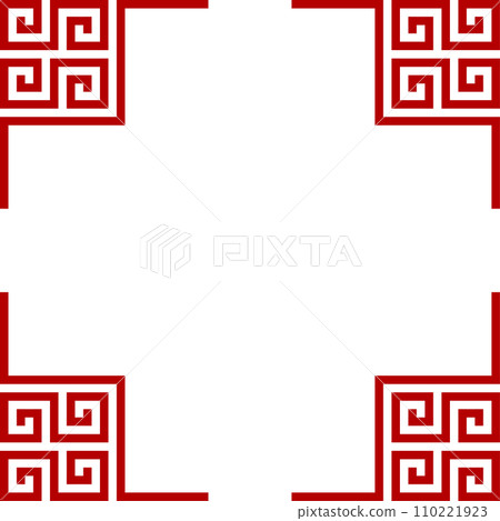 Chinese style simple frame red Chinese style simple frame red 110221923