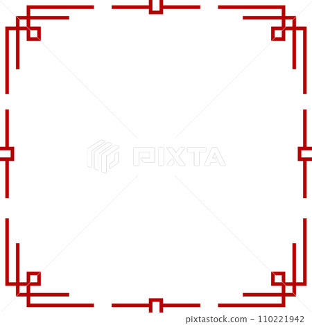 Chinese style simple frame red Chinese style simple frame red 110221942