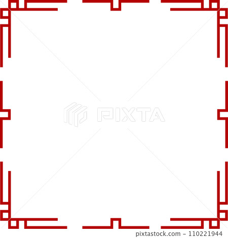 Chinese style simple frame red Chinese style simple frame red 110221944