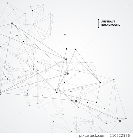 Abstract triangles space low poly. Connecting dots and lines. Polygonal vector background Abstract triangles space low poly. Connecting dots and lines. Polygonal vector background 110222526