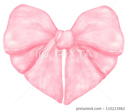 Pink Coquette ribbon bow aesthetic watercolor Pink Coquette ribbon bow aesthetic watercolor 110223862