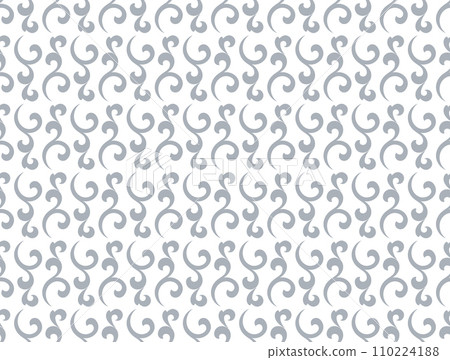 Flower pattern. Seamless white and gray ornament. Graphic vector background. Ornament for fabric, wallpaper, packaging. Flower pattern. Seamless white and gray ornament. Graphic vector background. Ornament for fabric, wallpaper, packaging. 110224188