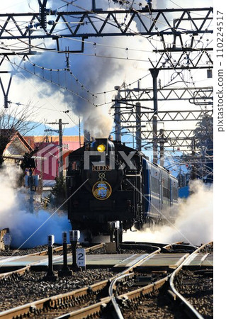 Winter morning... A big sigh of steam as we head for departure [SL Taiki] C11325 110224517