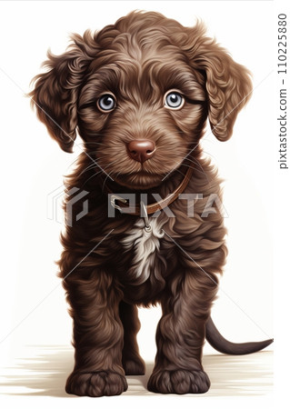Lagotto Romagnolo Puppy Illustration - Adorable Dog Art for Animal and Pet Lovers Lagotto Romagnolo Puppy Illustration - Adorable Dog Art for Animal and Pet Lovers 110225880