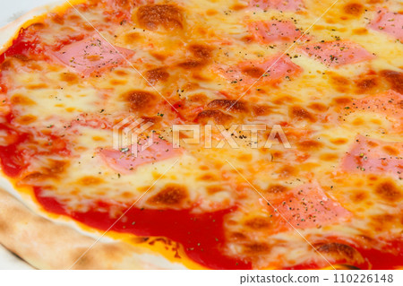 Pizza. Homemade pizza. Delicious pizza. Freshly made Italian margherita pizza with buffalo mozzarella and basil. Pizza with cheese, tomato sauce. Wood oven. World Pizza Day. February 9. 2024. Pizza. Homemade pizza. Delicious pizza. Freshly made Italian margherita pizza with buffalo mozzarella and basil. Pizza with cheese, tomato sauce. Wood oven. World Pizza Day. February 9. 2024. 110226148