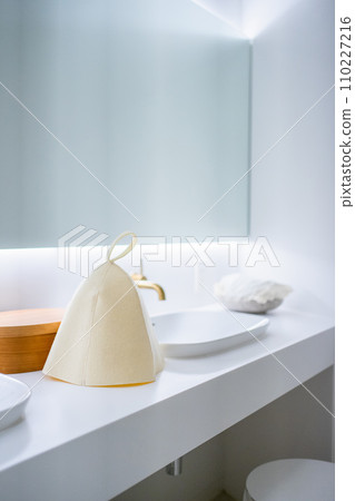 白色桑拿帽 110227216