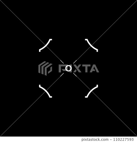 Cyberpunk style target, HUD futuristic cyber aim-插圖素材 [110227593] - PIXTA圖庫