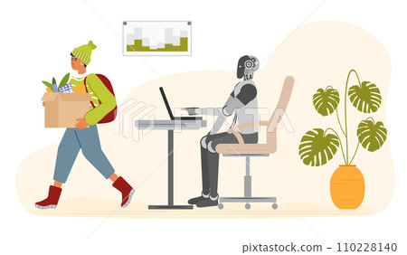 AI Robot People Unemployment Job loss Work problem AI Robot People Unemployment Job loss Work problem 110228140