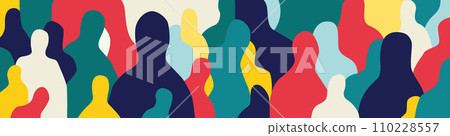 group of people abstract vector illustration ,design element group of people abstract vector illustration ,design element 110228557