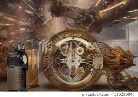 Giant machine background painting 4 Giant machine background painting 4 110229045