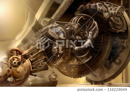 Giant machine background painting 8 Giant machine background painting 8 110229049