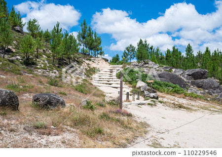 Landscapes of Peneda Geres National Park, North Portugal, view of the mountains, trees, selective focus Landscapes of Peneda Geres National Park, North Portugal, view of the mountains, trees, selective focus 110229546