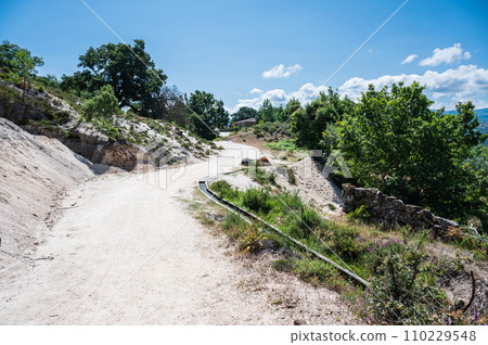 Landscapes of Peneda Geres National Park, North Portugal, view of the mountains, trees, selective focus 110229548