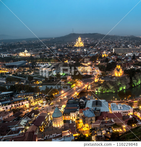 beautiful view of Tbilisi beautiful view of Tbilisi 110229848