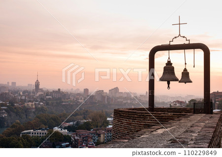 bells and beautiful view of Tbilisi bells and beautiful view of Tbilisi 110229849