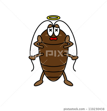 Pop illustration of a weakened cockroach Pop illustration of a weakened cockroach 110230438