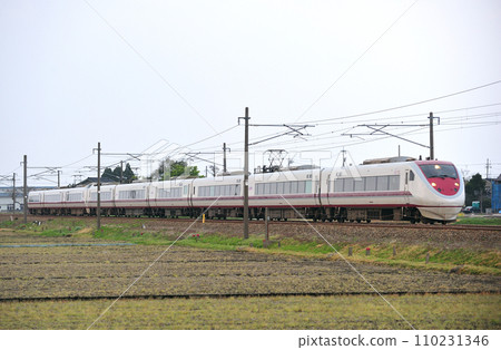 Hokuriku Main Line Isurugi-Fukuoka Hokuetsu Express 681 series N01+N11 formation Hakutaka Hokuriku Main Line Isurugi-Fukuoka Hokuetsu Express 681 series N01+N11 formation Hakutaka 110231346