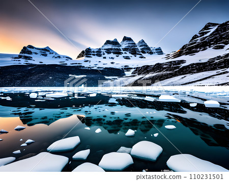 Detailed high quality focus on Antarctica. 110231501