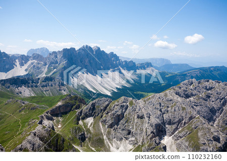 Odle group view, dolomites landscape 110232160